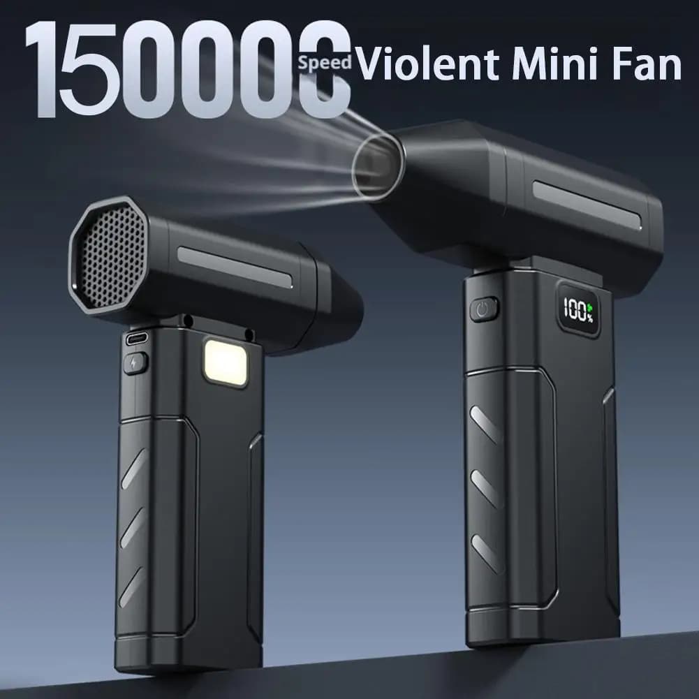 X8 Brushless Turbo Jet Ventilator 150000RPM Powerful Air Blower Vacuum Cleaner Portable Dust Cleaner Violento