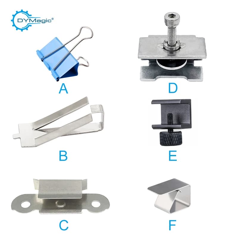 4 pezzi parti della stampante 3D morsetto piattaforma Hotbed in vetro colorato letto riscaldato Ultimaker piastra di costruzione Clip fissa regolabile per Ender 3