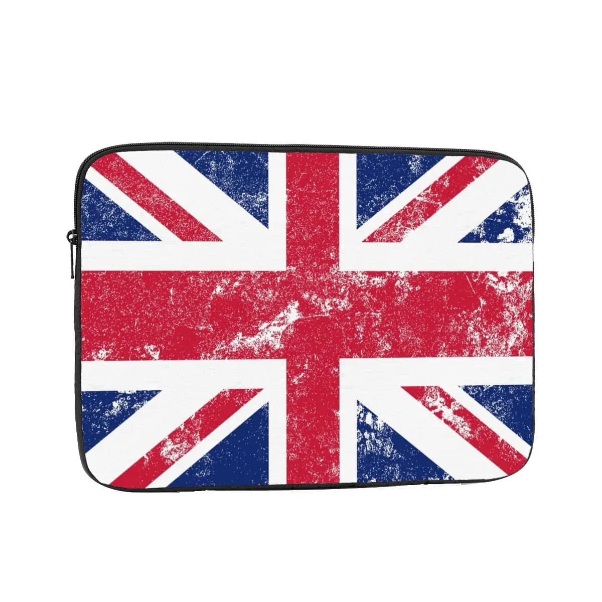 Custodia protettiva per laptop con bandiera Union Jack invecchiata 10 12 13 15 17 pollici Borsa per notebook Custodia antiurto per tablet