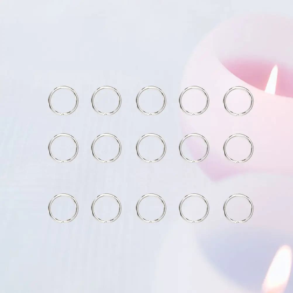 200Pcs 6x5mm Stainless Steel Split Key Rings for Jewelry Making DIY Crafts Keys Lanyards Necklaces Bracelets Key Chain Rings