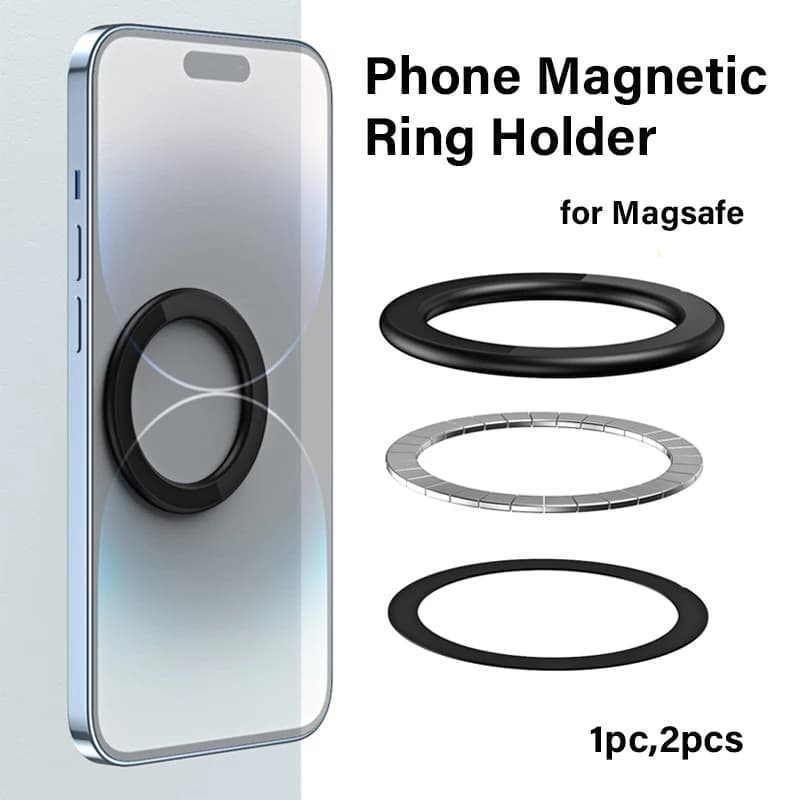 Supporto per anello magnetico per telefono cellulare per Magsafe Super Magnet Stand Staffa metallica per cellulare per iPhone 17 16 15 Supporto magnetico in auto