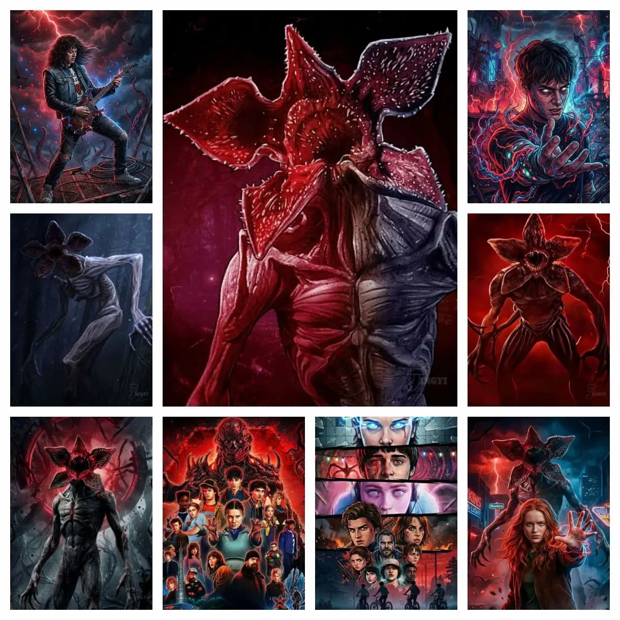 2026 New Diamond Painting Rhinestones Horror TV Cannibal Flower Series Cross Stitch Embroidery Picture Mosaic Home Decoration