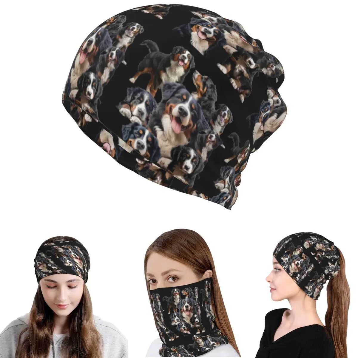 Bandana per cani da montagna Bernese, sciarpa magica multifunzione, copricapo, berretto, unisex, per adulti, per tutte le stagioni