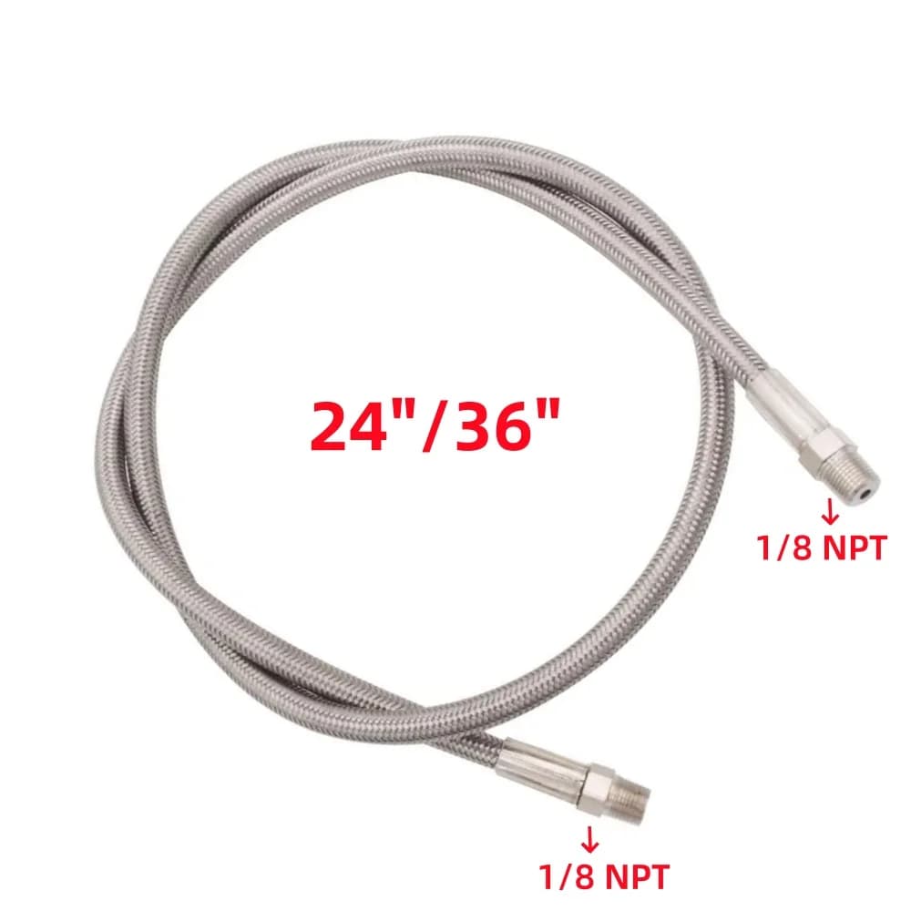 36" 24" 1/8NPT Filling Hose Stainless Steel Air Fill Station & Charging System