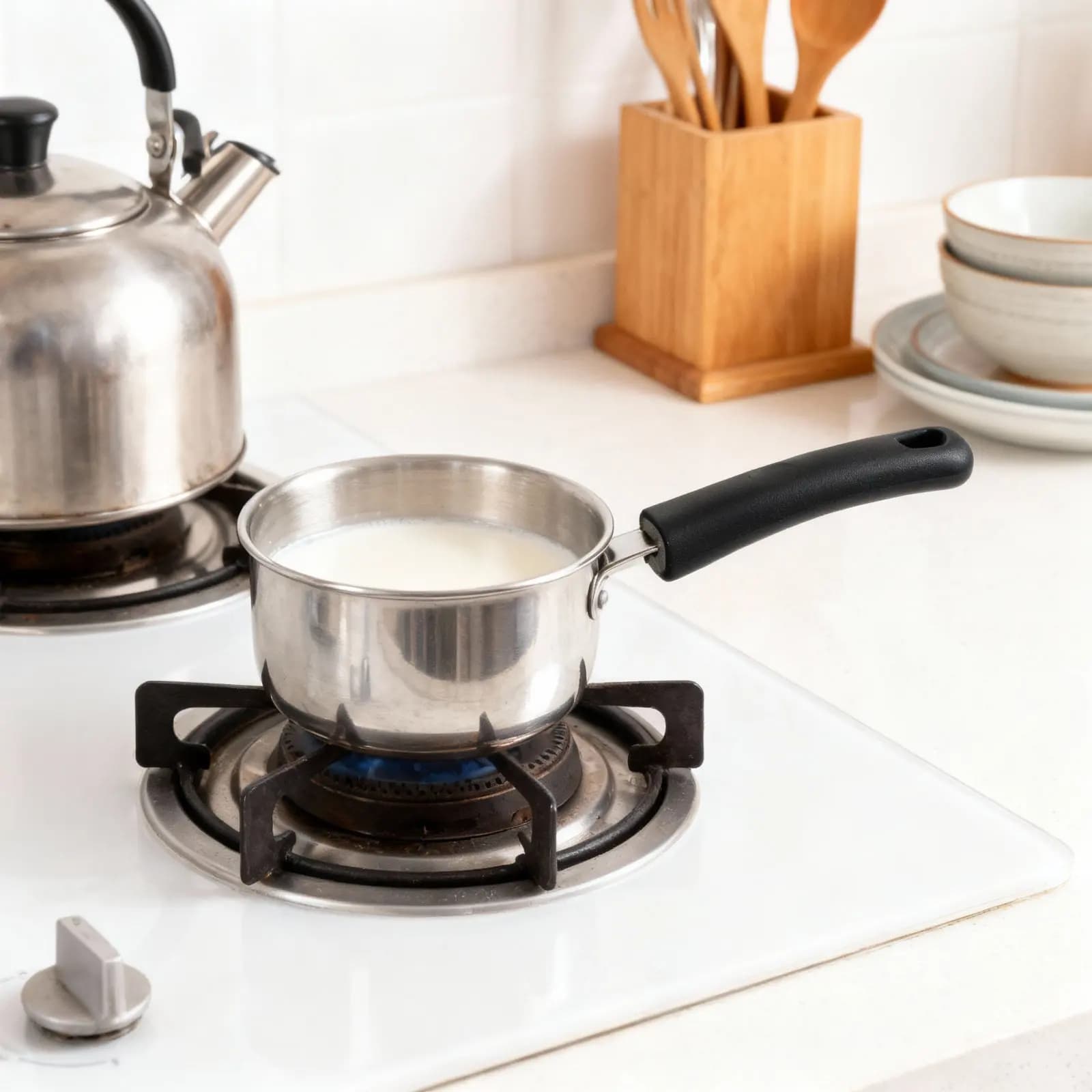 Pot Handle Replacement Anti-Scald Stainless Steel Compact Kitchen Pan Handle Suitable for Milk Pans Frying Pan Cookware