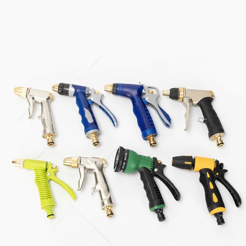 Copper High Pressure Garden Hose Spray Nozzle Adjustable Car Wash Jet Gun Sprinkler For Household Yard Cleaning Tool