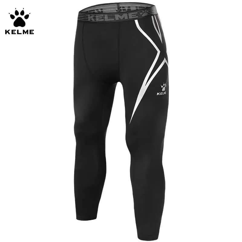 Kelme Pants Fitness High Elasticity Men's Sports Training Leggings for Football Basketball Pants