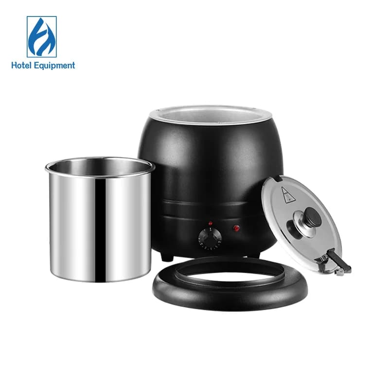 10L Stainless Steel Bain Marie Heater Electric Kettle Restaurant and Catering Buffet Heaters Pot For Kitchen Use