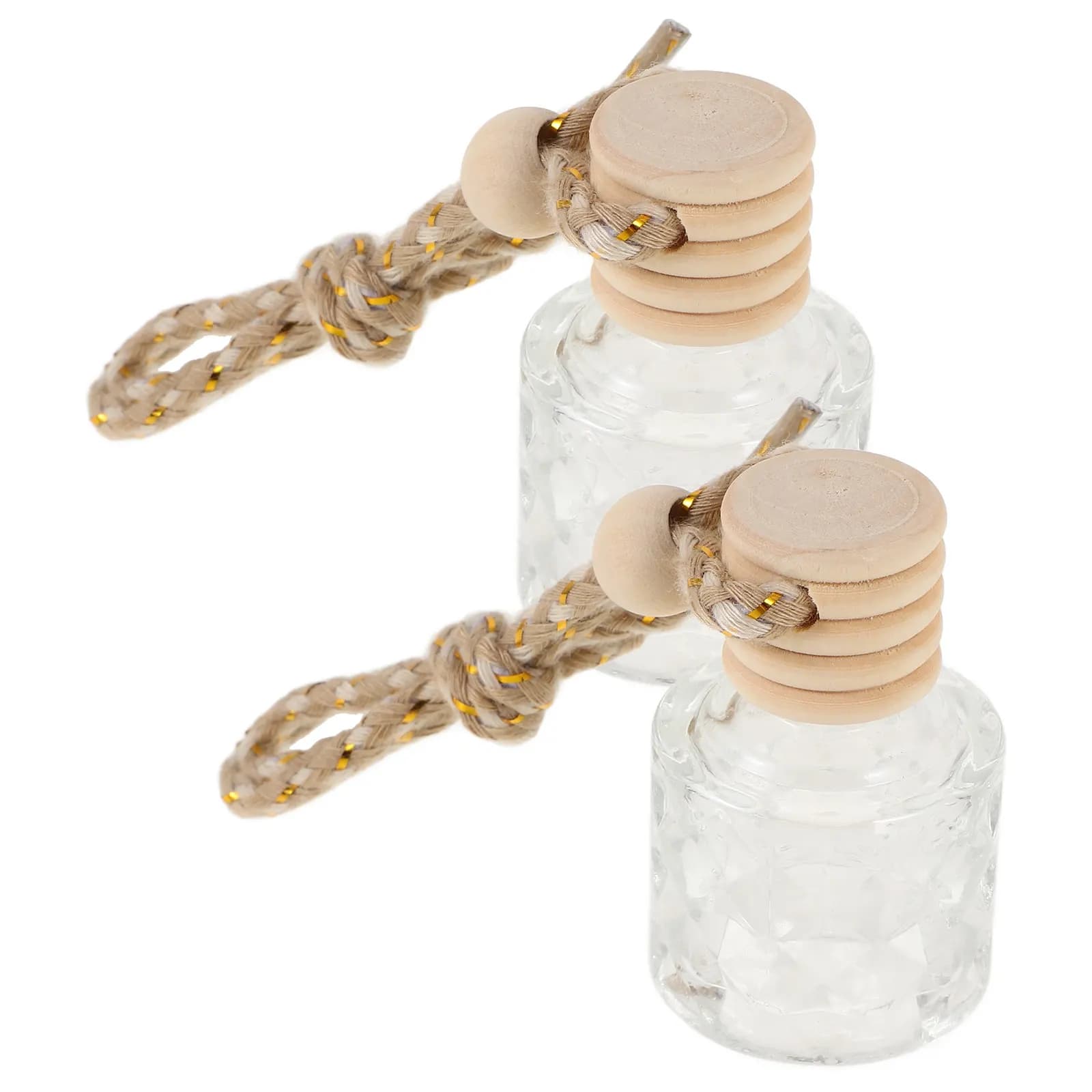 2 Pezzi Bottiglie Pendenti per Aromaterapia Auto, Ricaricabili, Diffusori di Profumo, Bottiglie per Auto, Casa e Ufficio