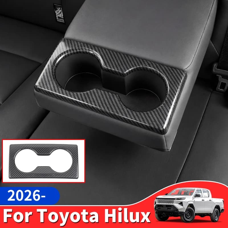 Per Toyota Hilux Vigo REVO 2026: Portabicchieri per Bracciolo Seconda Fila, Telaio Organizzatore Contenitore Durevole, Accessori Auto per Interni