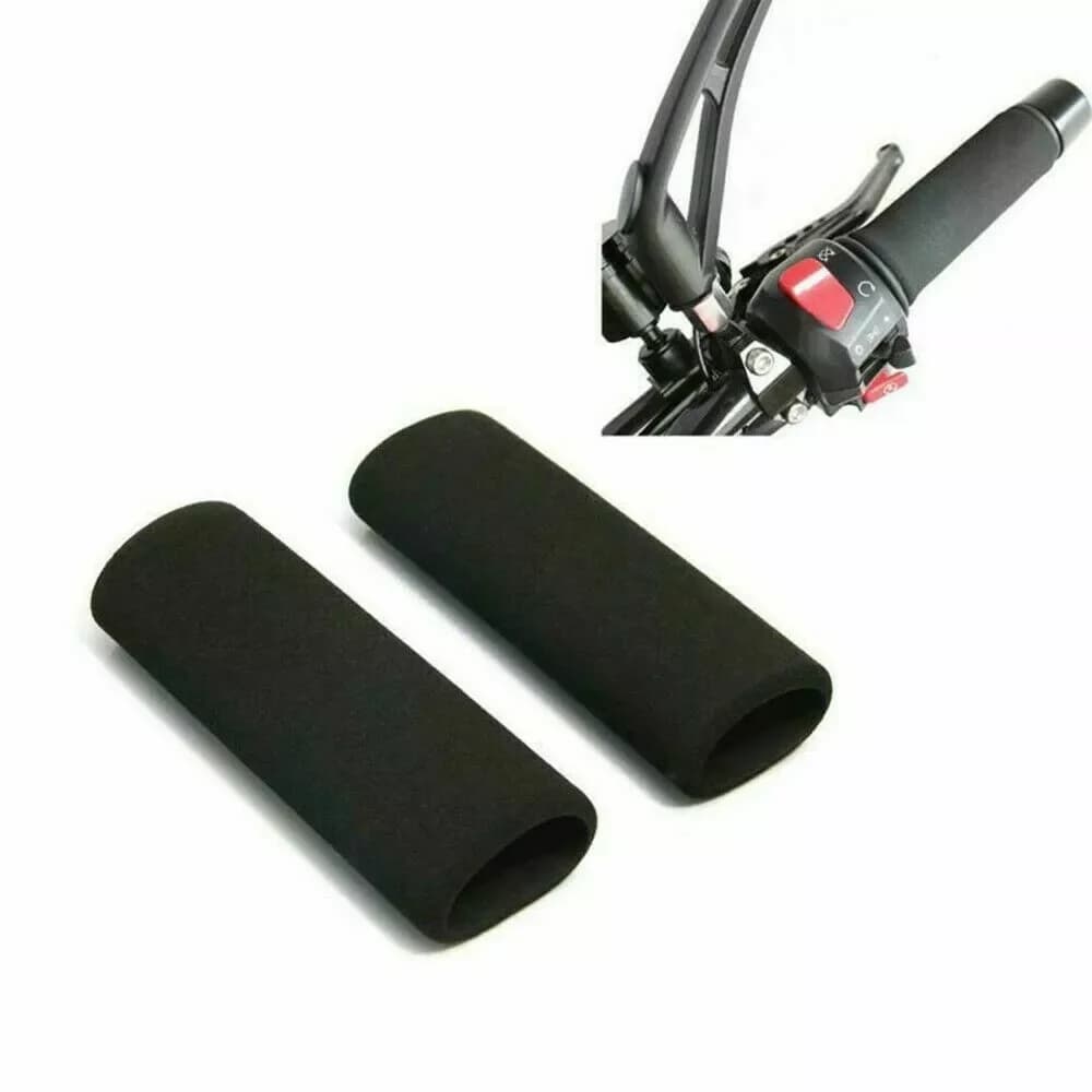 2PCS Motorcycle Handlebar Cover Slip-On Anti Vibration Comfort Handlebar Grip Sleeve Foam Anti-Slip Moto Handle Levers Grips