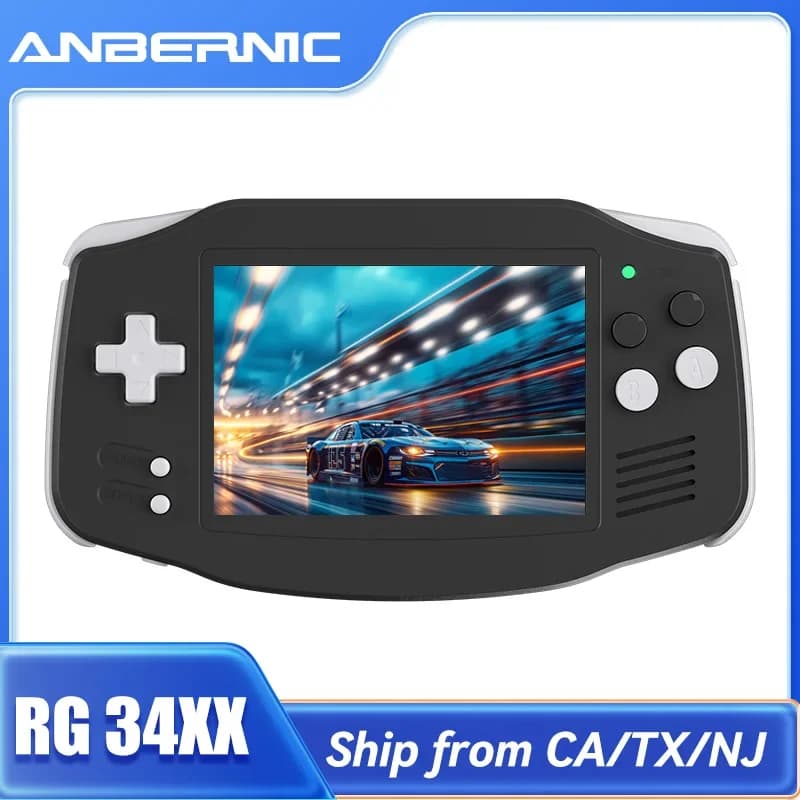 ANBERNIC RG34XX Portable Play Console Retro 3.4 Inch IPS Screen System Linux Output HDMI Play Reader Classic Remake sentimental gift