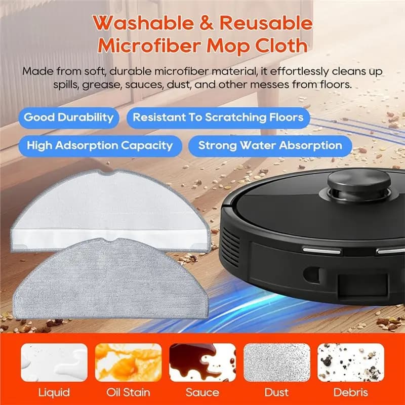 [NUOVO!N92R】 Kit di accessori di ricambio per aspirapolvere robot Roborock Q7 M5/Q7 M5+ /Q7 L5/Q7 L5+