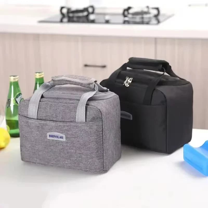 Borse per il pranzo portatili per le donne OL Borsa per il pranzo con isolamento termico Tote Cooler Borsa Bento impermeabile Borsa a tracolla per alimenti da ufficio