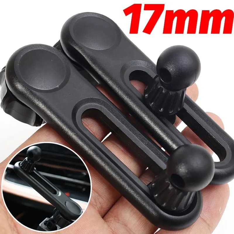 Adattatore per testa a sfera da 17 mm per supporto per telefono per auto Supporto per staffa rotante scalabile Connettore Accessori auto Parte di ricambio