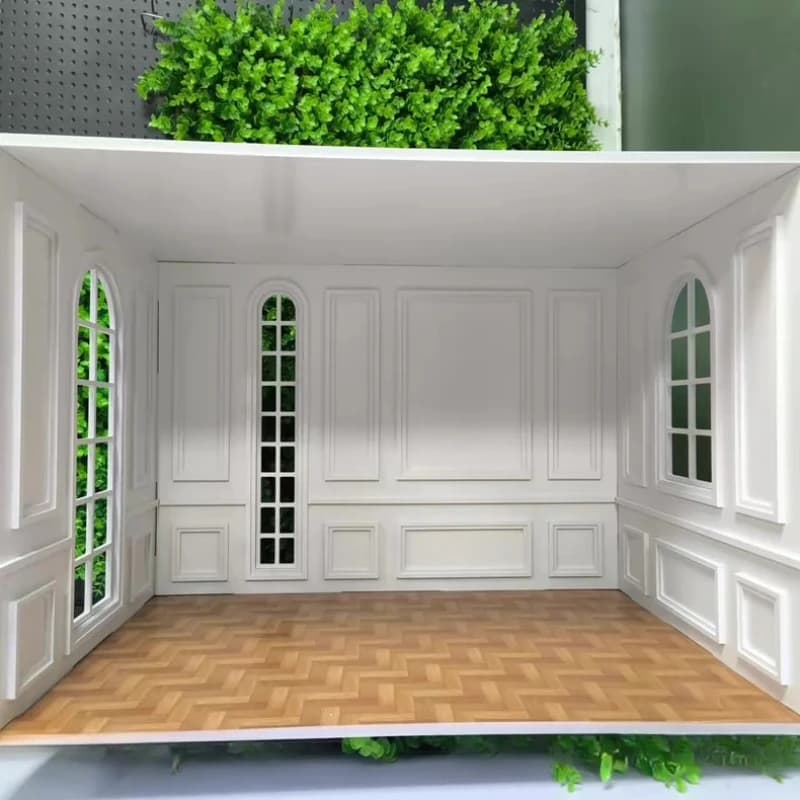 Casa delle Bambole in Scala 1/6, Stile Cozy Home, Fatta a Mano per Bambole PP FR, Diorama per Bambole Fashion