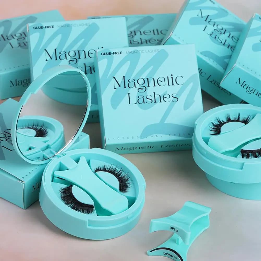 NUOVE ciglia finte magnetiche riutilizzabili con pinzette magnetiche naturali ricci soffici senza colla ciglia finte strumento per il trucco del viso