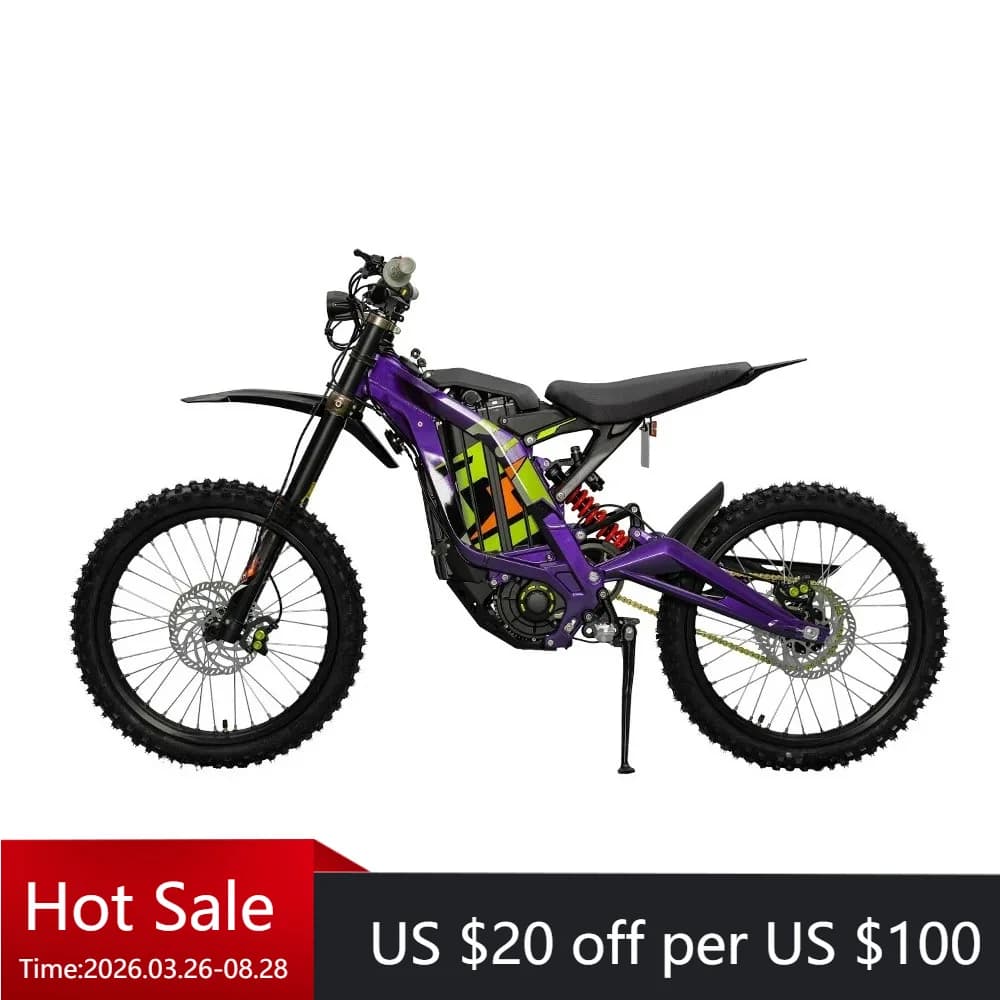 Tc High-speed 8000 watt off-road electric bicycle adult single-speed 72 volt lithium battery brushless rear wheel hub motor stee