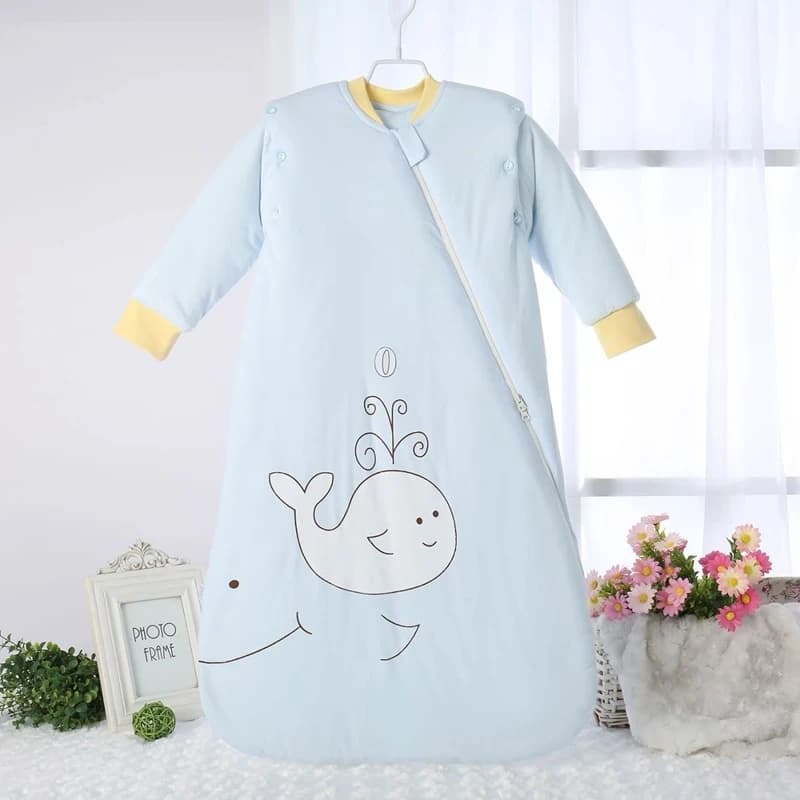 Children's sleeping bag thickened autumn winter Children's sleeping bag in warm cotton Quilted heel for boys
