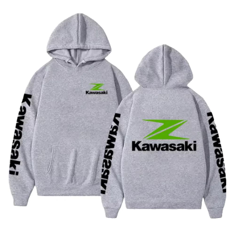 Kawasaki Racing Ninja Hoodie Street Wear Motorcycle Hoodie for Men and Women Pullover Sportswear