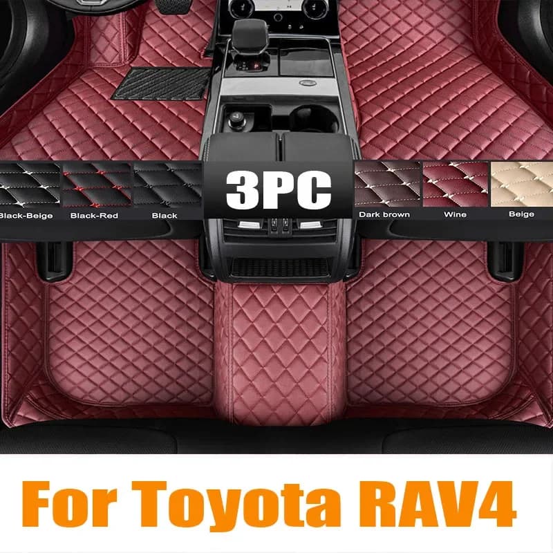Tappetini per auto per Toyota RAV4 Non-Ibrido 2020 2021 2022 2023 Tappetini per auto personalizzati Automobile Tappeto Copertura Interni automobilistici