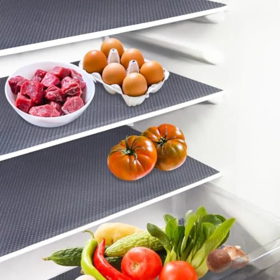 10Pcs Refrigerator Liners, Washable Fridge Liner Shelf Mats Refrigerator Pads for Cupboard Cabinet Drawer Home Kitchen Accessor