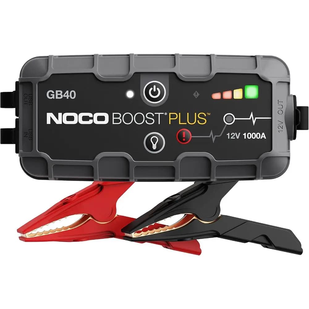 12V Lithium Jump Starter - Portable Power Bank, Jump Box, 100-Lumen Flashlight, Compatible with 6.0L Gas and 3.0L Engines