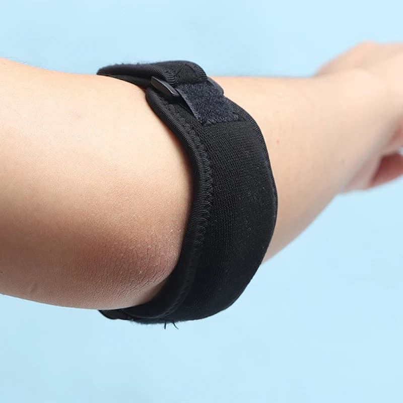 Supporto per Gomito Regolabile, Fascia Compressiva in Silicone per Tennis e Golf, Sollievo dal Dolore da Tendinite, per Uomini e Donne