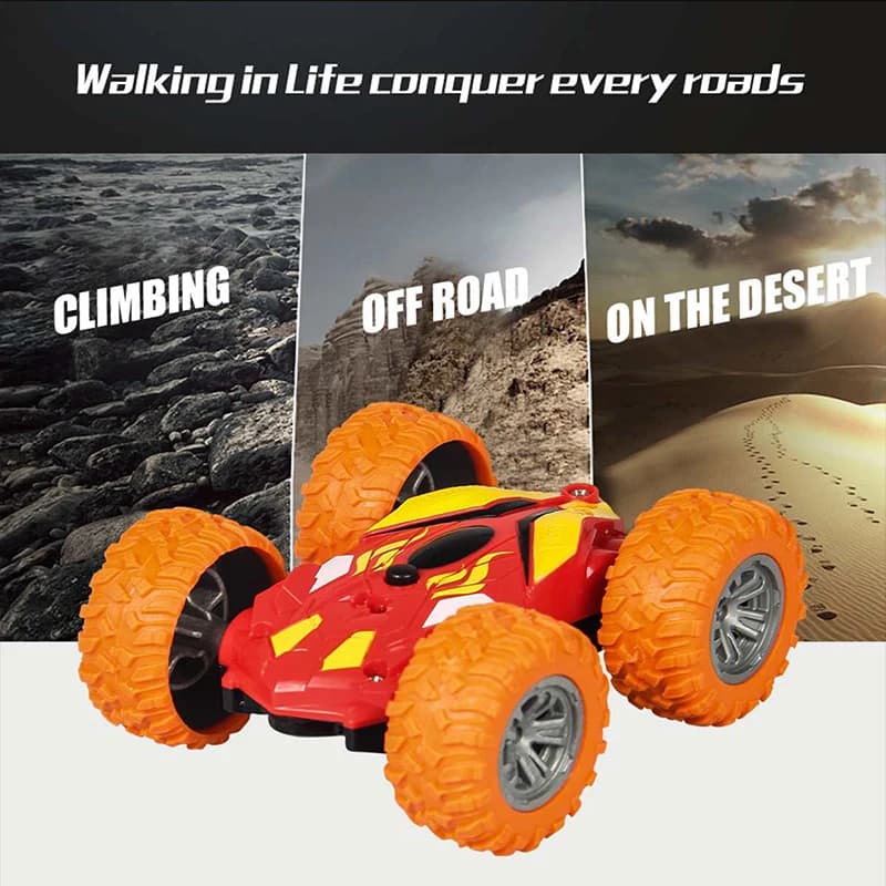 Auto acrobatica elettronica RC Double-side Flip 360 Rotazione Buggy Portatile MINI Camion telecomandato Auto da arrampicata ricaricabile per ragazzo