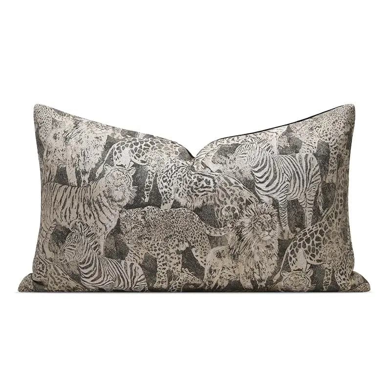 Jungle Animal Cushions Pillow Pillow Leopard Silver Black Tiger Zebra Decorative Pillow Sheet for Sofa Chair Decorate House