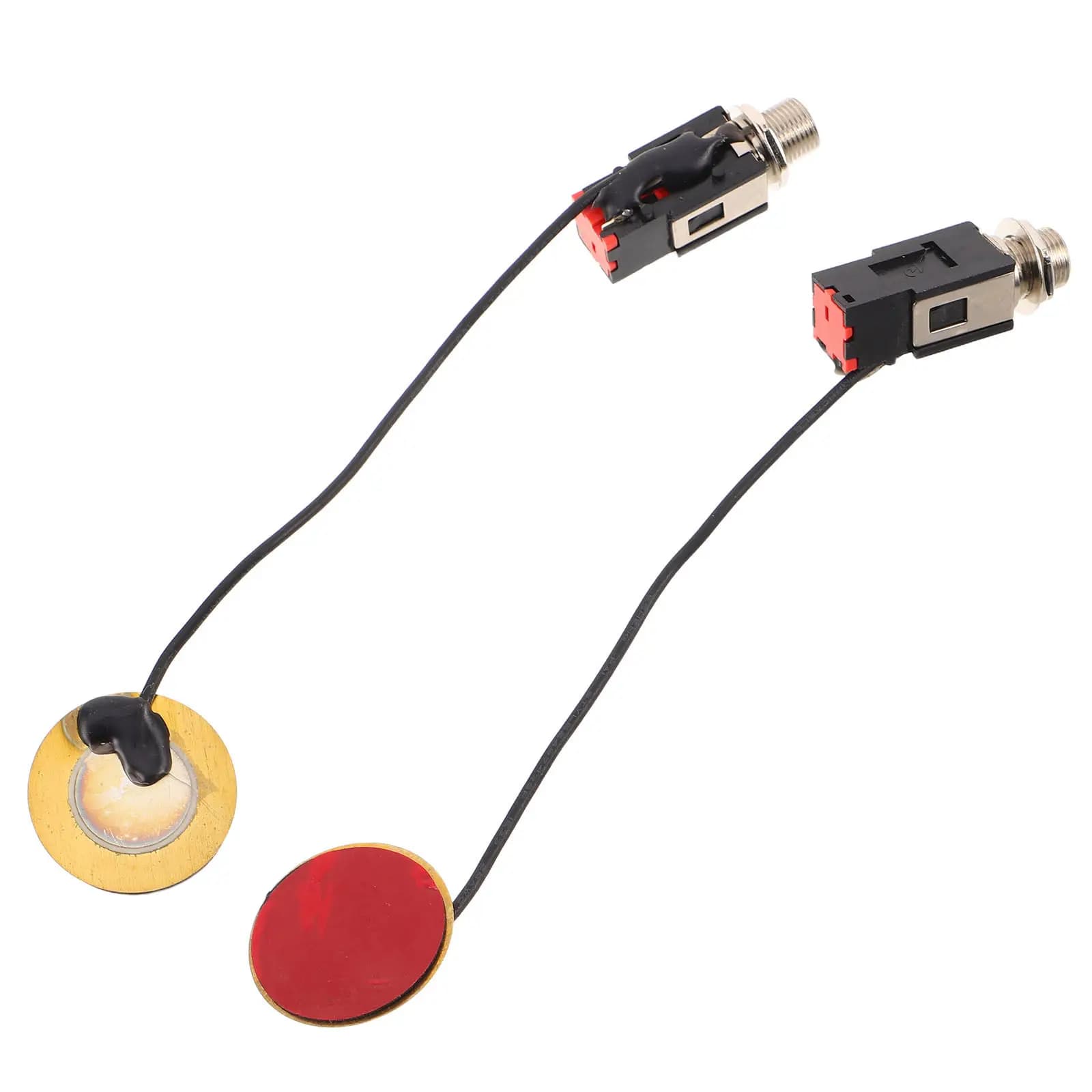 2Pcs Self-Adhesive Piezo Contact Pickup High Clarity Acoustic Kalimba Mandolin Violin Ukulele Instrument Microphone