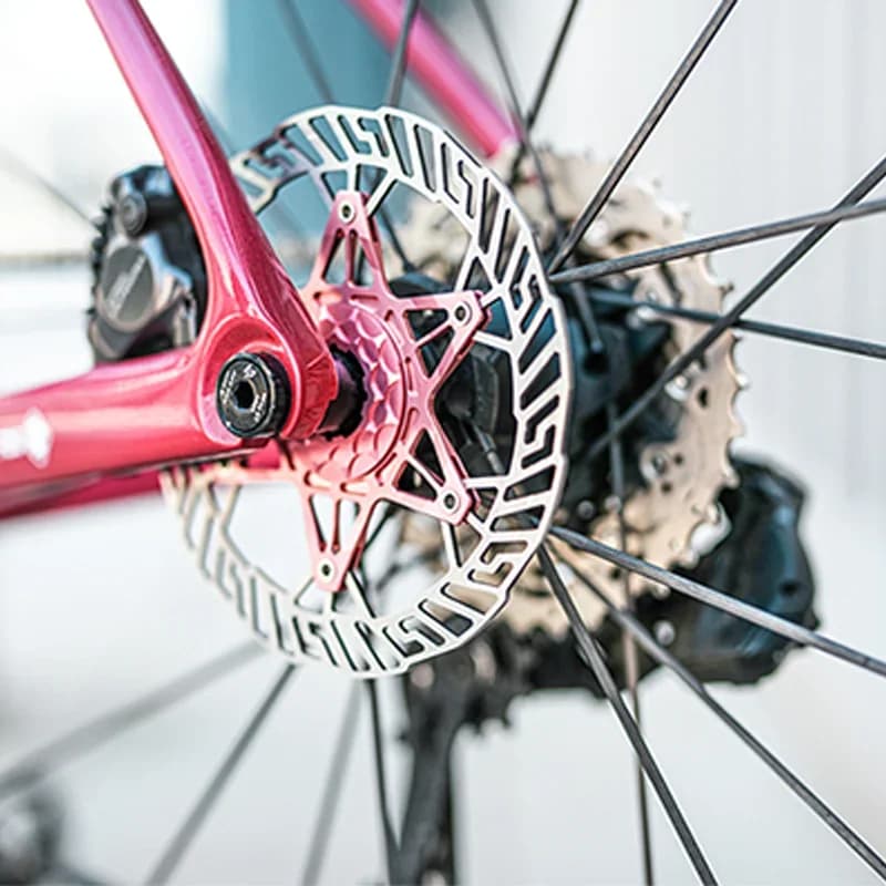 Chaser Bike Dischi ultraleggeri con bloccaggio medio Pastiglie per dischi freno per bicicletta Dischi leggeri in ghiaia 160mm/140MM 83g senza coperture di bloccaggio