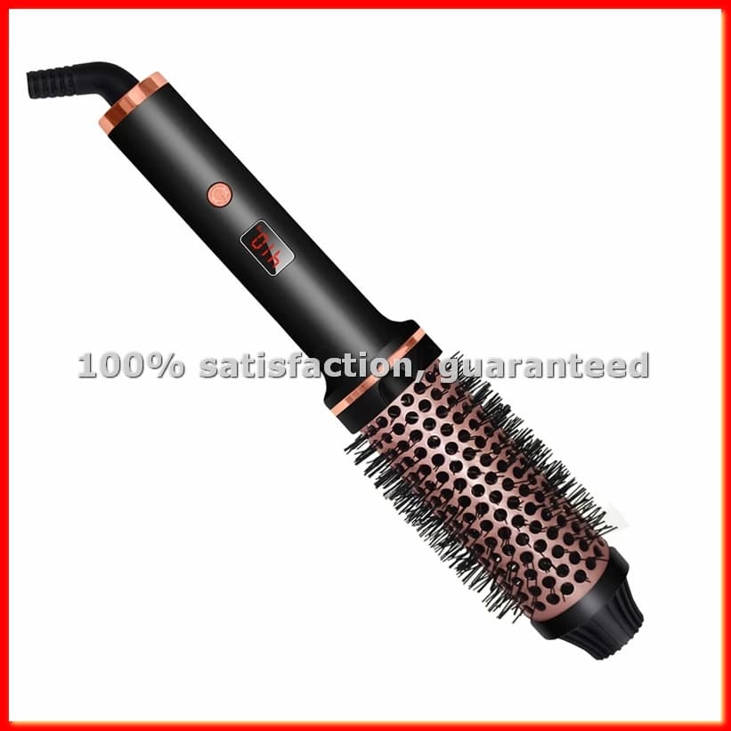 Sprinkle curling brush with double PTC heating, 38mm smoothing comb, Ionian thermal brush, hair curling with EU plug - ABWY