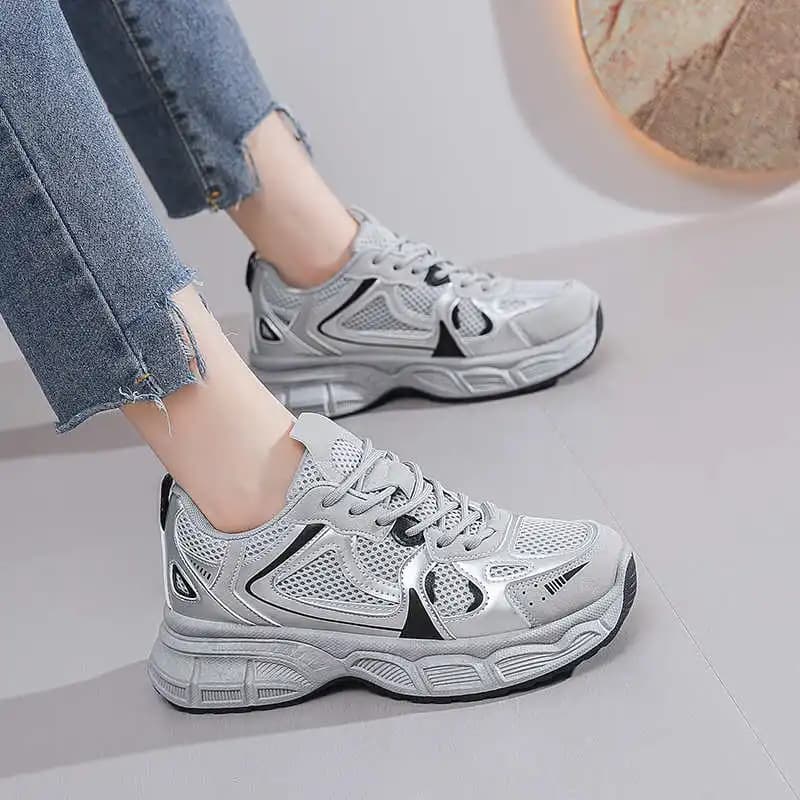 Stivali Chunky da Donna con Plateau, Mocassini, Sneakers Vintage, Scarpe Sportive per Donna, Super Offerte, Comode