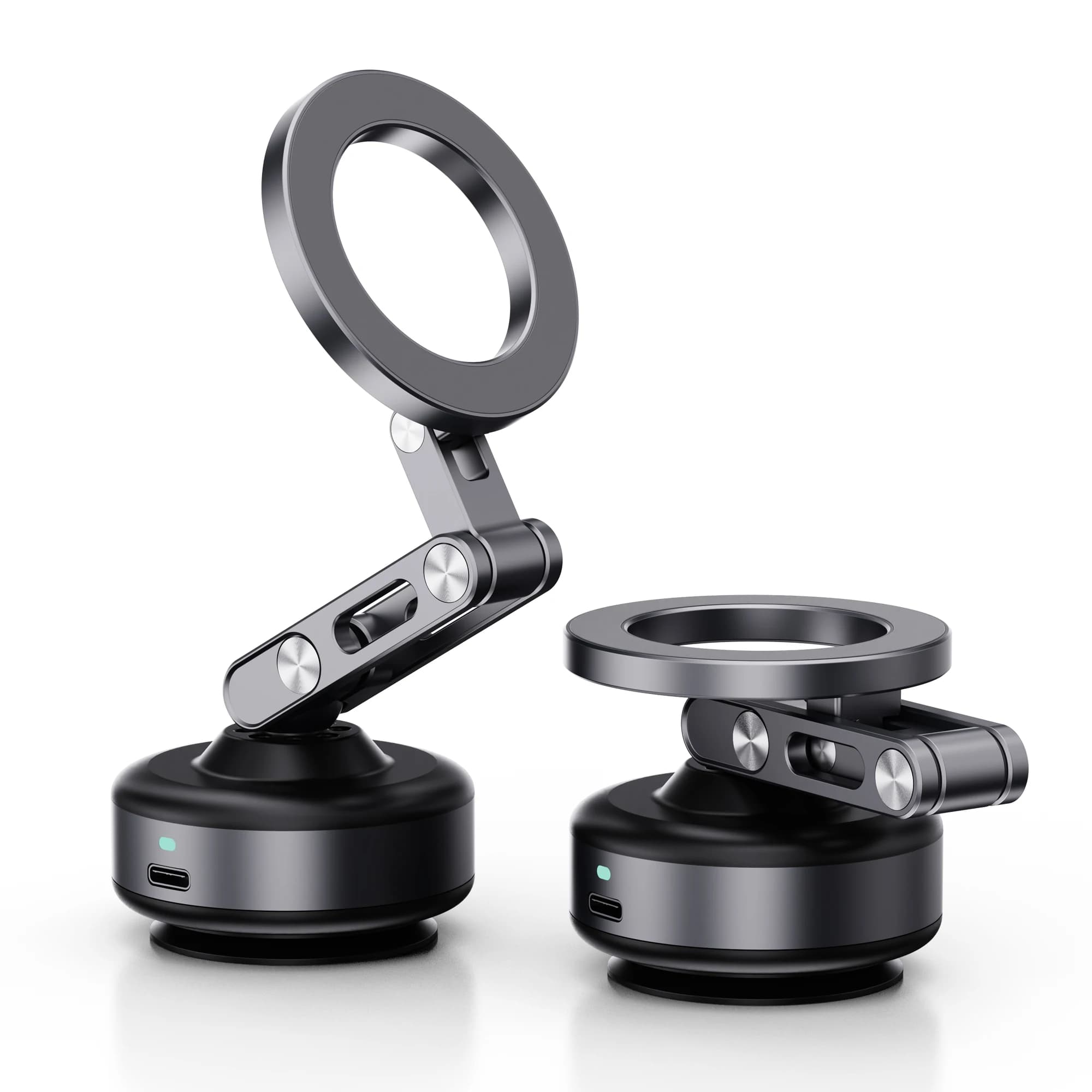 2025 Aluminum 360 Rotation Ball Head Adjustable Window Suction Cup Magnetic Car Mobile Phone Mount Holder Stand Bracket