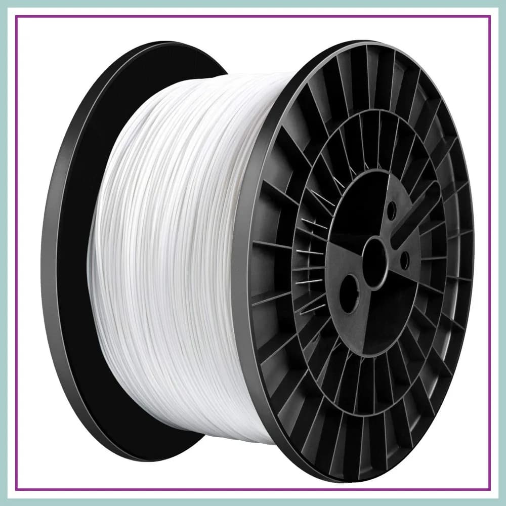 Filamento PLA per Stampante 3D 1.75mm, Bobina in Cartone da 5kg, Precisione Dimensionale +/- 0.03mm, Bianco Confezione da 1