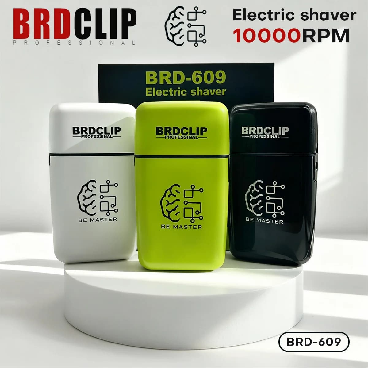 BRDCLIP Razor Electric Shaving Razors 10000 RPM Professional Lamina Razor Wireless Shaving Razor for Men BRD-609