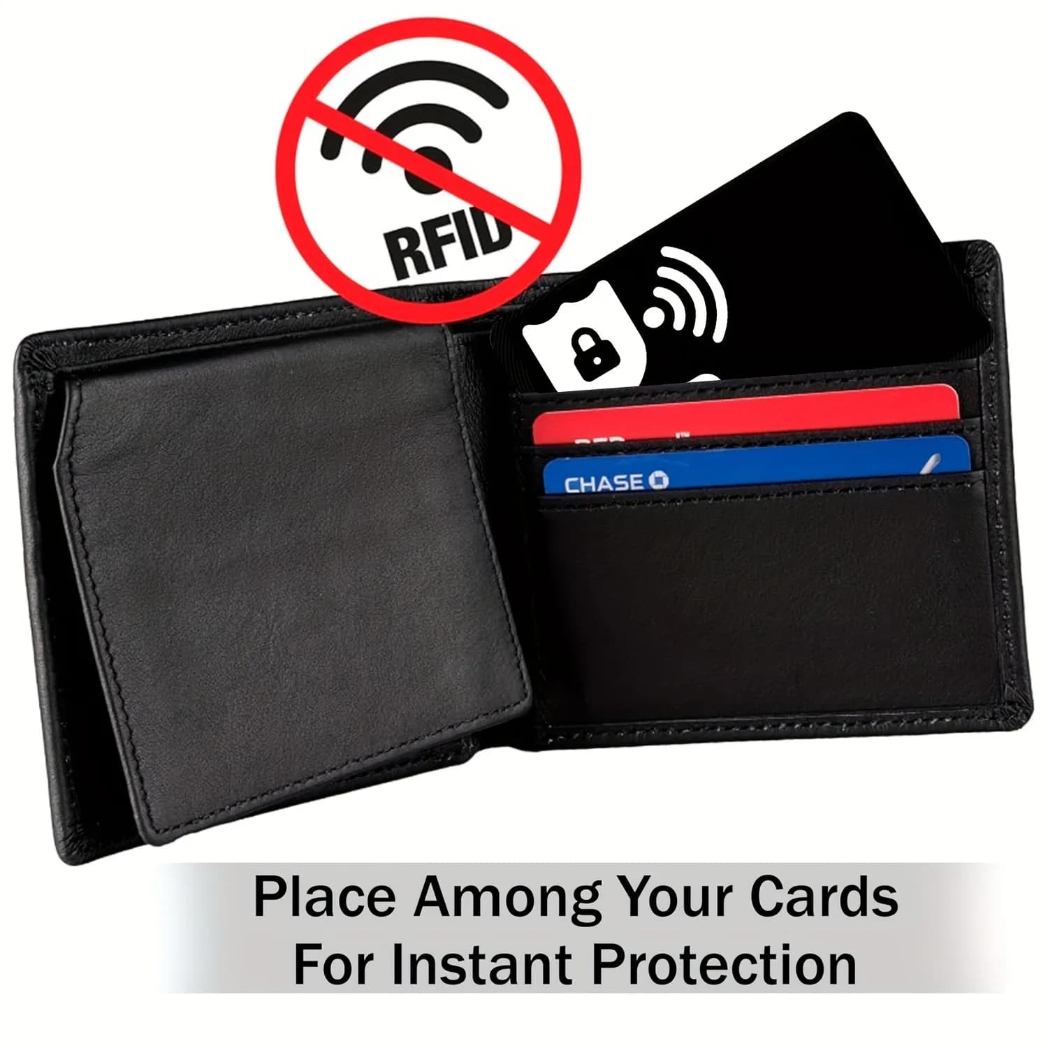 5 carte, blocco RFID Premium senza contatto NFC Debit Card di credito Set di blocco protezione per passaporto per uomini e donne, Smart Slim D