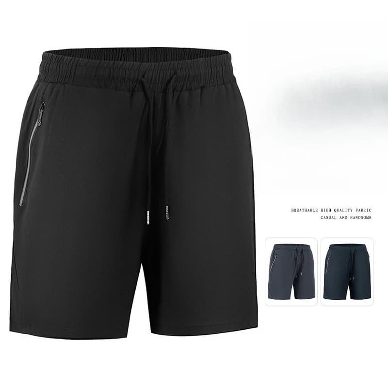 Man's Lightweight Running Shorts Summer Quick Dry Water-Resistant Belt Loops Elastic Waist Durable Polyester for Hiking Fishing