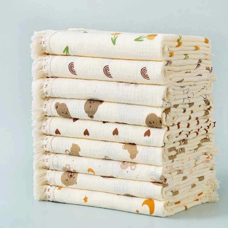 J15U 110x110 Coperta per bambini Fasce cotone Avvolgere Morbida e traspirante Copertura per passeggini Coperta per