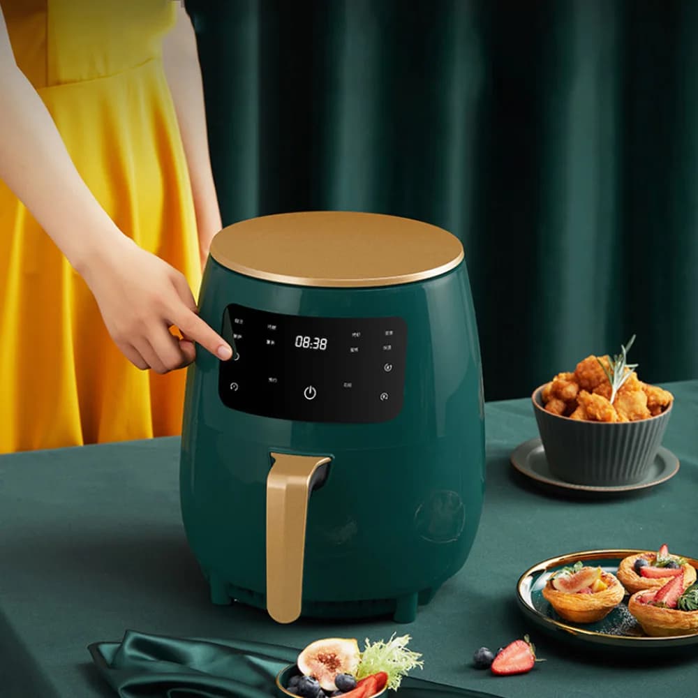 4.5L Indoor Air Fryer Automatic Multifunctional Fryer Touch Screen Machine For Non Fat Fried Fries