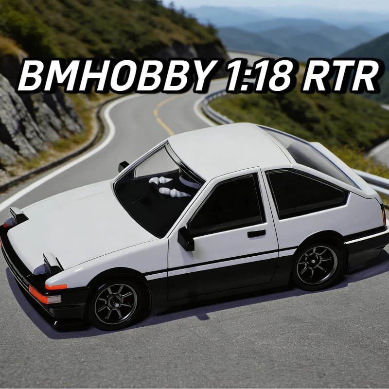 NUOVO Hot 1/28 BMHOBBY BMRX-FLD-AE86 Mosquito Car Auto RC Telecomandata da Corsa con Trazione Posteriore per Drifting - Regalo per Bambini