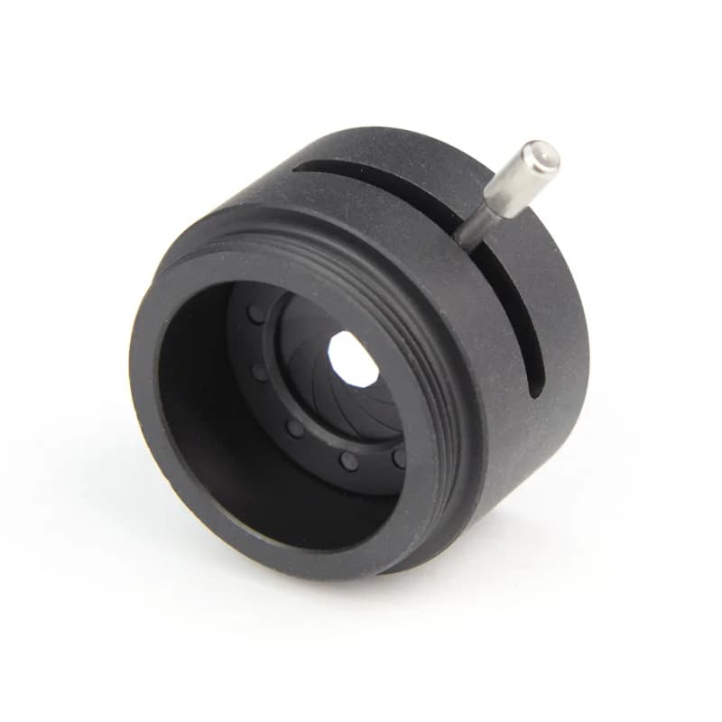 Adattatore con attacco C da 1 mm-12 mm Fotocamera per microscopio Condensatore con apertura a membrana con diaframma regolabile