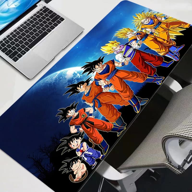 Extra Large Gaming Mouse Pad Dragon Ball Anime Computer Gamer Laptop Keyboard Carpet Mouse Mat Non-Slip Rubber Table Rug