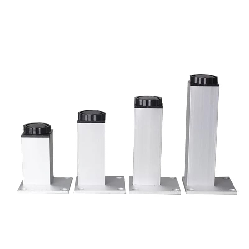 4 Pz/set 6-40 cm Gambe Per Mobili In Metallo In Alluminio Piedini Per Mobili Tavolo Triangolo Regolabile Base con Viti Per Tavolo Divano Letto armadio