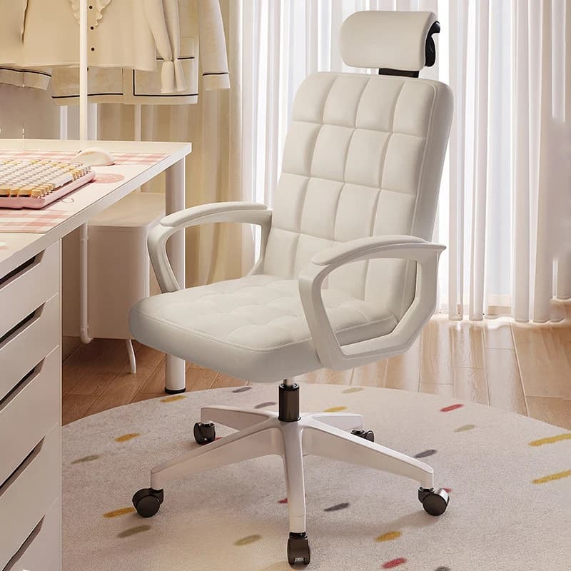 Sedia da ufficio girevole con rotelle, sedia da gaming ergonomica e confortevole, poltrona di lusso, chaise de bureau, arredamento per la casa