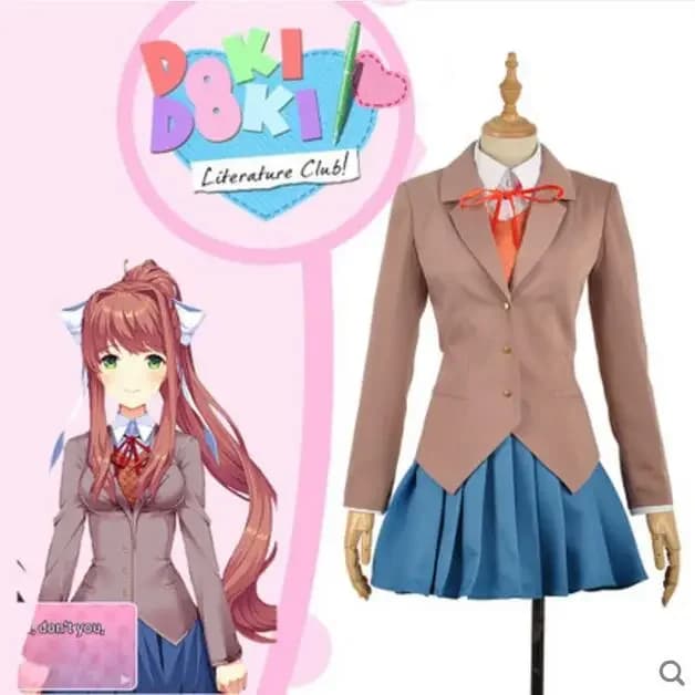 Sayori Yuri Natsuki Monika Costume Cosplay Doki Doki Letteratura Club Cosplay Uniforme scolastica Anime Costumi di Halloween 2025 caldo
