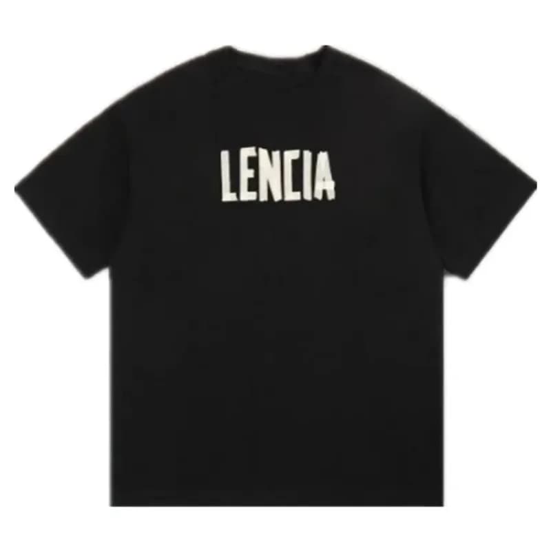 T-shirt estiva casual da uomo con stampa di lettere, maniche corte, top di lusso, abbigliamento hip hop da uomo, top Y2K, abbigliamento da donna