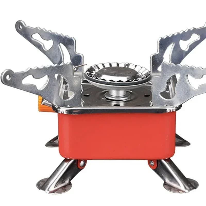 Forniture per attrezzature da campeggio Fornello per serbatoio del gas Attrezzatura da cucina per esterni Accessori per campeggio Gadget antincendio Bruciatore da cucina Supporto per griglia