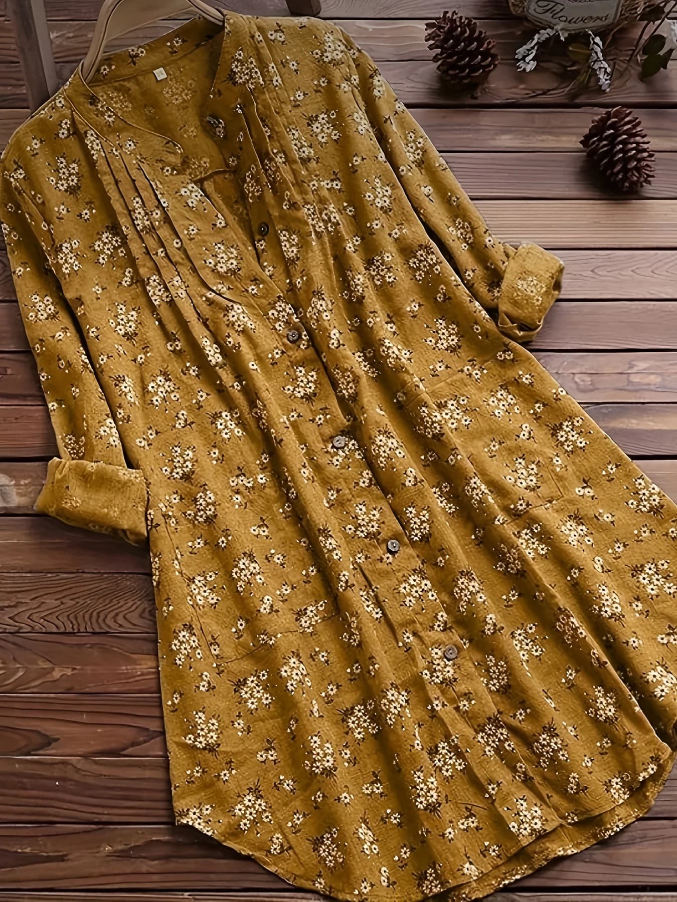 Camicia floreale alla moda da donna taglie forti